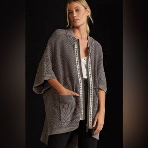 Pilcro Anthropologie Estuary Oversized Sweater Poncho XS/S